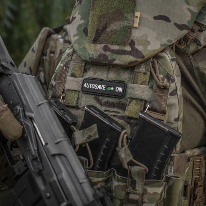 M-Tac нашивка Autosave PVC Black