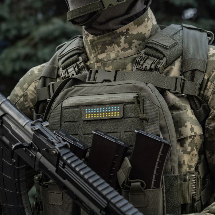 M-Tac нашивка прапор України 25х80 Laser Cut Ranger Green/Yellow/Blue/GID
