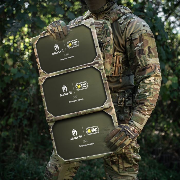 M-Tac килимок для сидіння трьохсекційний з балістичним пакетом 1 клас (BRONYX) Multicam