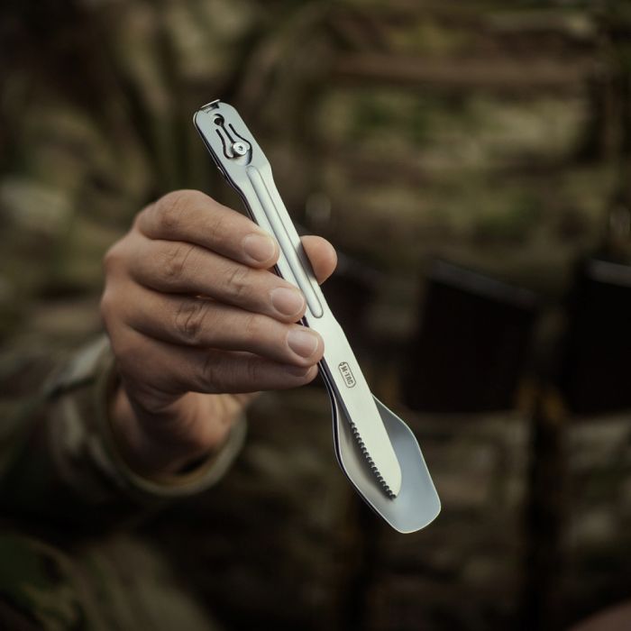 M-Tac столовий набір роз'ємний (3 елемента) Steel