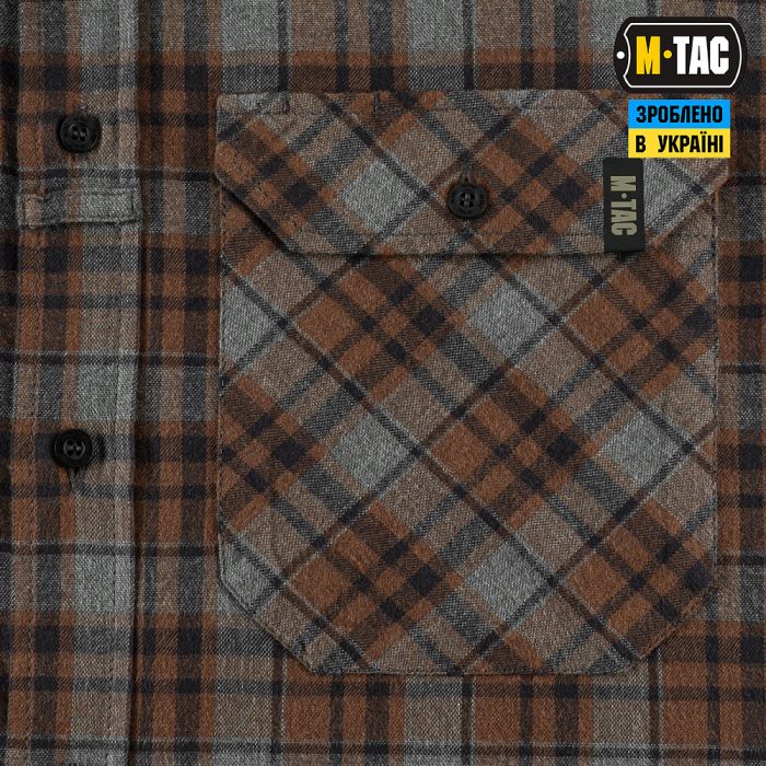 M-Tac сорочка Lumberjack Merino Cold Weather Gray/Brown