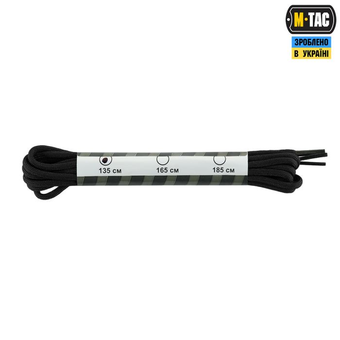 M-Tac шнурки black нейлон Mil-Spec