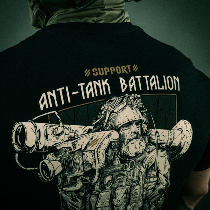 M-Tac футболка Anti-tank Battalion Black
