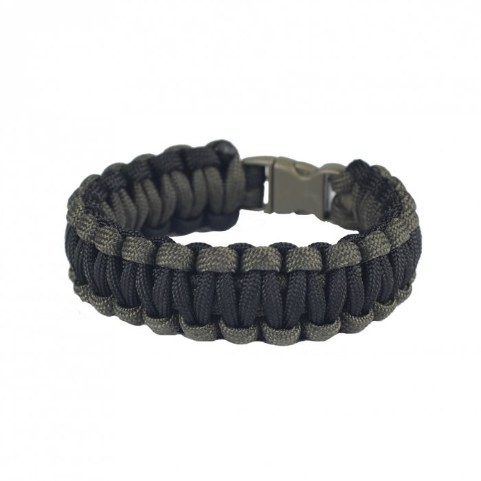M-Tac браслет паракорд Каратель олива/чорний