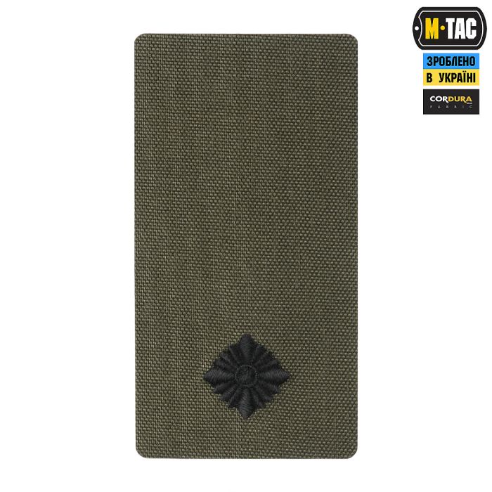 M-Tac погон на липучці Молодший лейтенант (вишивка) Ranger Green