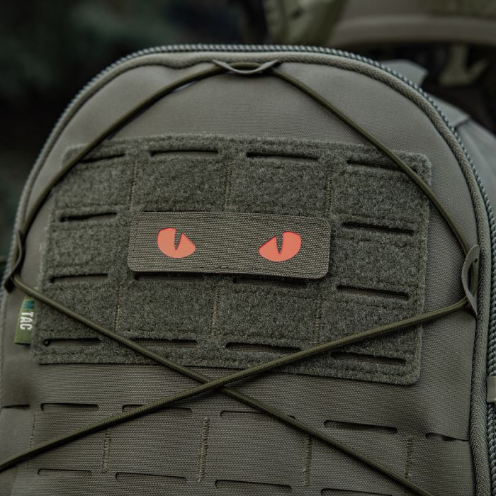 M-Tac нашивка Cat Eyes Laser Cut Ranger Green/Red/GID
