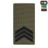 M-Tac погон на липучці Сержант (вишивка) Ranger Green