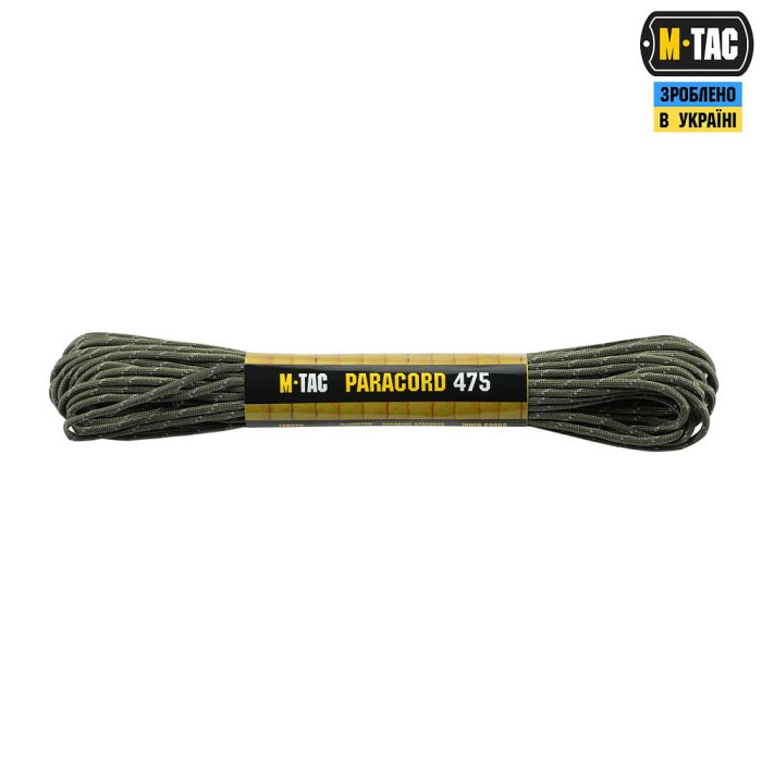 M-Tac паракорд 475 15m Ranger Green Reflective