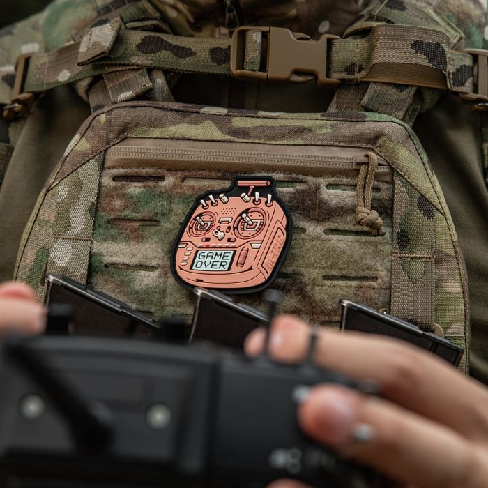 M-Tac нашивка пульт FPV рожевий (PVC)