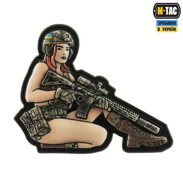 M-Tac нашивка Tactical girl №2 PVC MC