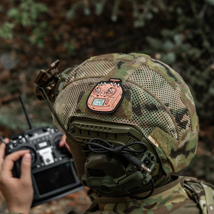 M-Tac нашивка пульт FPV рожевий (PVC)