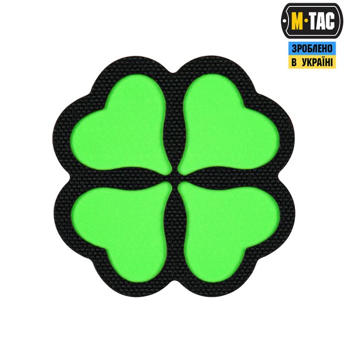 M-Tac нашивка Клевер GID Black/Green