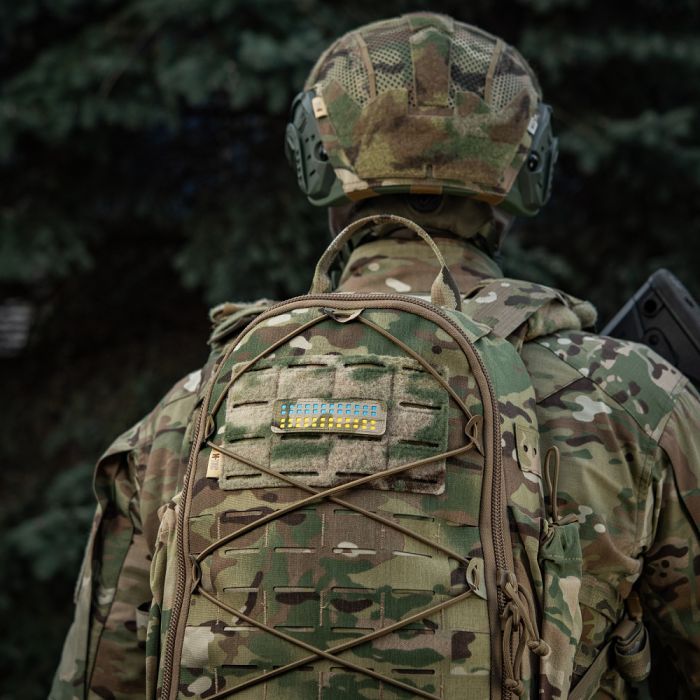 M-Tac нашивка прапор України 25х80 Laser Cut Multicam/Yellow/Blue/GID