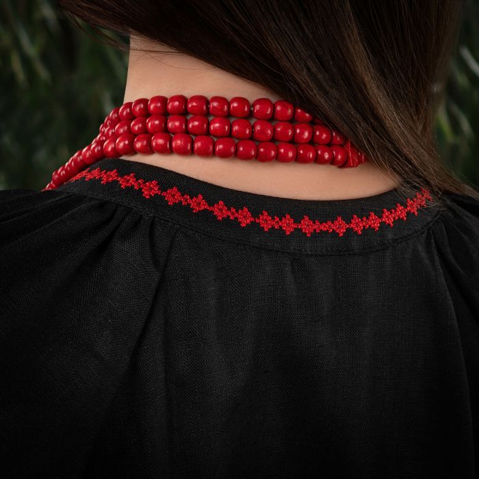 M-Tac вишиванка жіноча 100% льон чорна