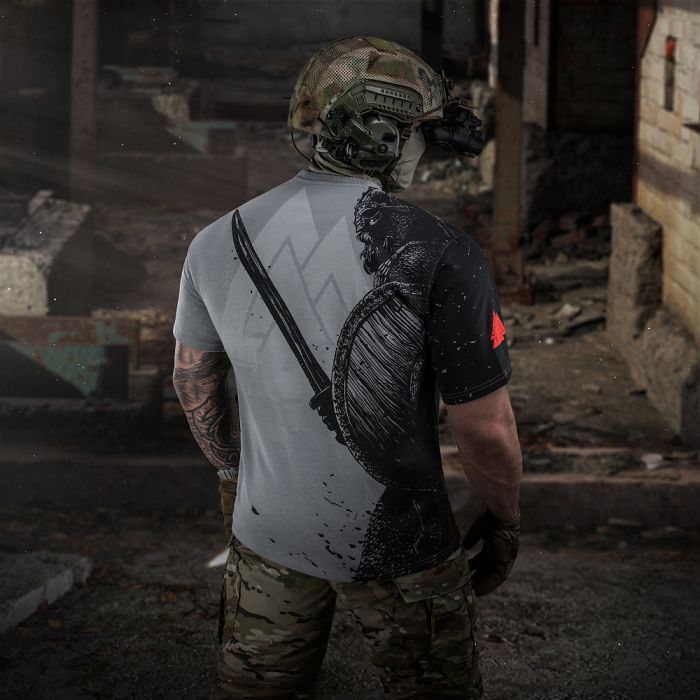M-Tac футболка Warrior Oversize Light Grey