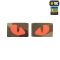 M-Tac нашивка Tiger Eyes Laser Cut (пара) Multicam/Red/GID