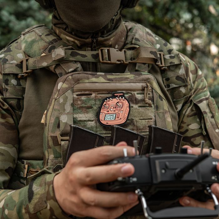M-Tac нашивка пульт FPV рожевий (PVC)