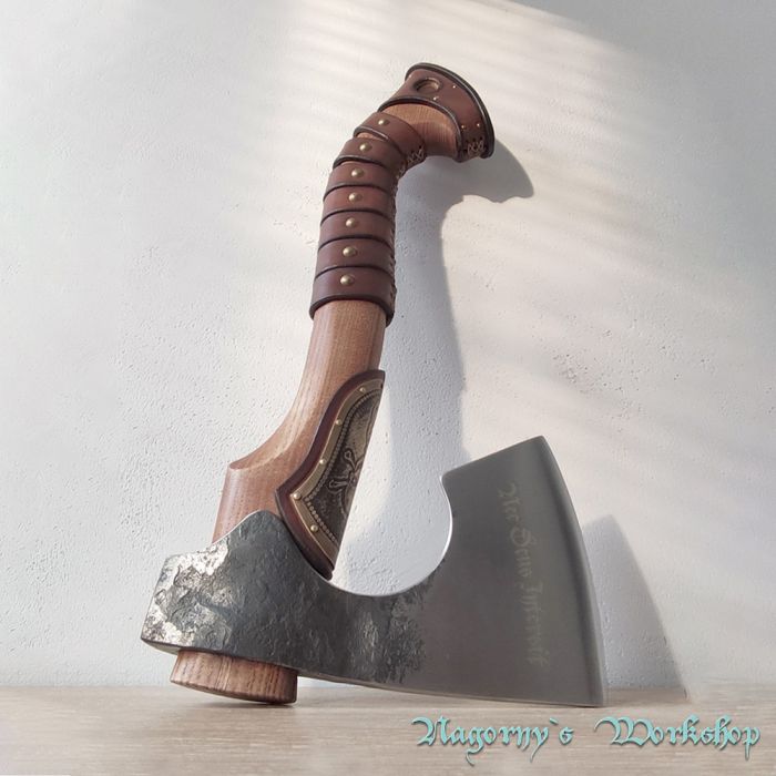 VIP подарунок сокира в латуні з сталі T72