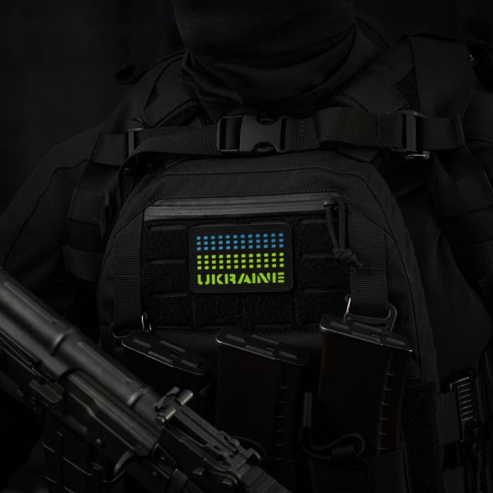 M-Tac нашивка Ukraine Laser Cut Black/Yellow/Blue/GID