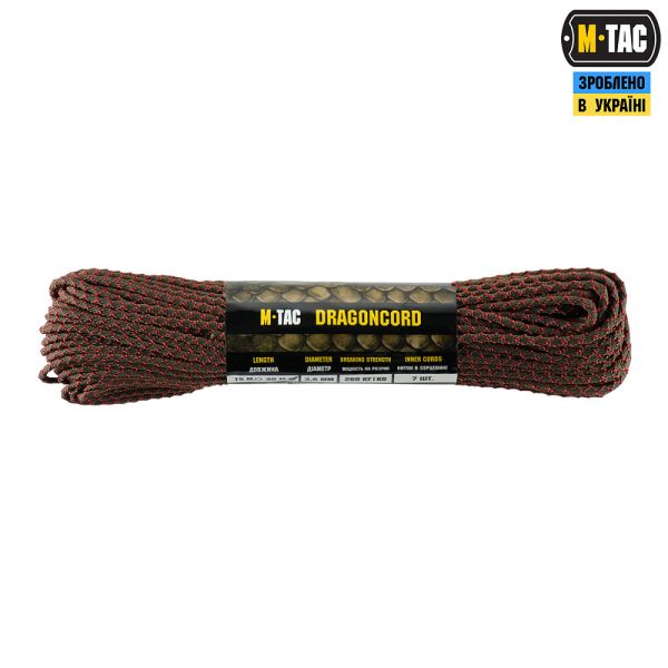 M-Tac паракорд Dragon Cord 30m Ranger Green/Maroon