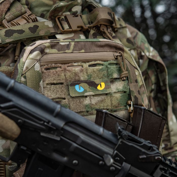 M-Tac нашивка Cat Eyes Laser Cut Multicam/Yellow/Blue/GID
