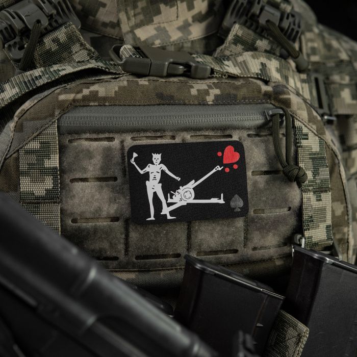 M-Tac нашивка прапор Чорна Борода Д-30 Black
