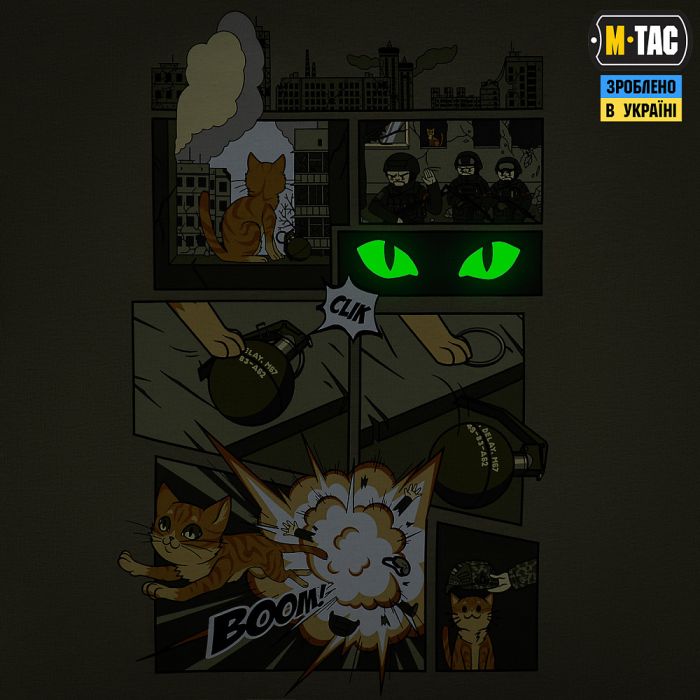 M-Tac футболка Orange Cat Cotton Hard Light Olive