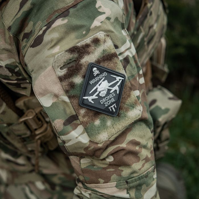 M-Tac нашивка Drones Zone PVC Black