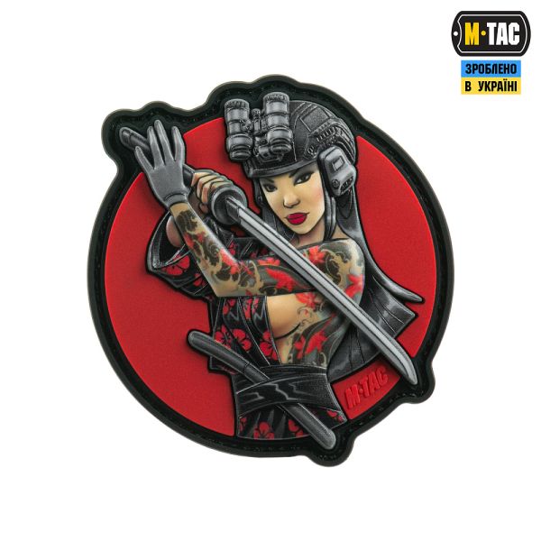 M-Tac нашивка Tactical girl №3 Водограй Black PVC