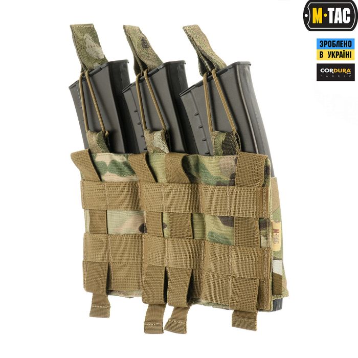 M-Tac підсумок еластичний на 3 магазина Elite Multicam