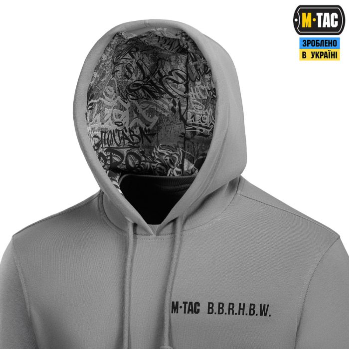 M-Tac кофта Hoodie My Home is my Castle Oversize Hard Light Grey