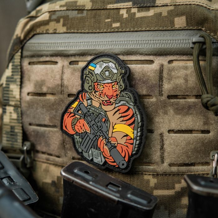 M-Tac нашивка Тигр Жовтий скотч PVC MM14