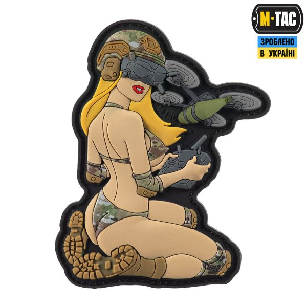 M-Tac нашивка Tactical girl №6 PVC Yellow/MC V2