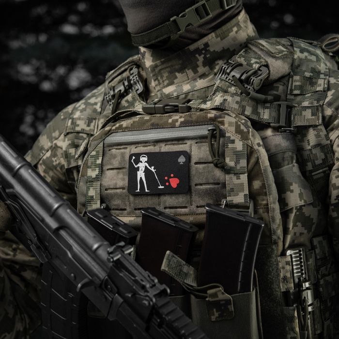 M-Tac нашивка прапор Чорна Борода Сапер Black