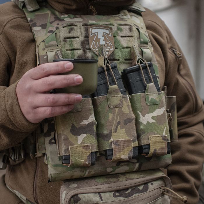 M-Tac підсумок еластичний на 3 магазина Elite Multicam