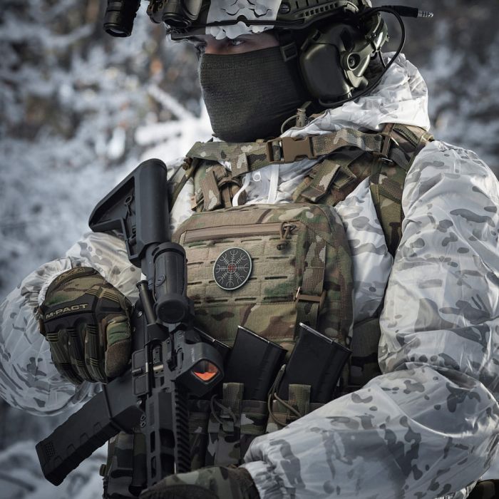 M-Tac нашивка шолом Жаху PVC Black/GID