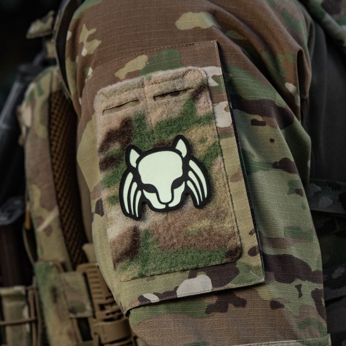 M-Tac нашивка Cat Predator Black/GID