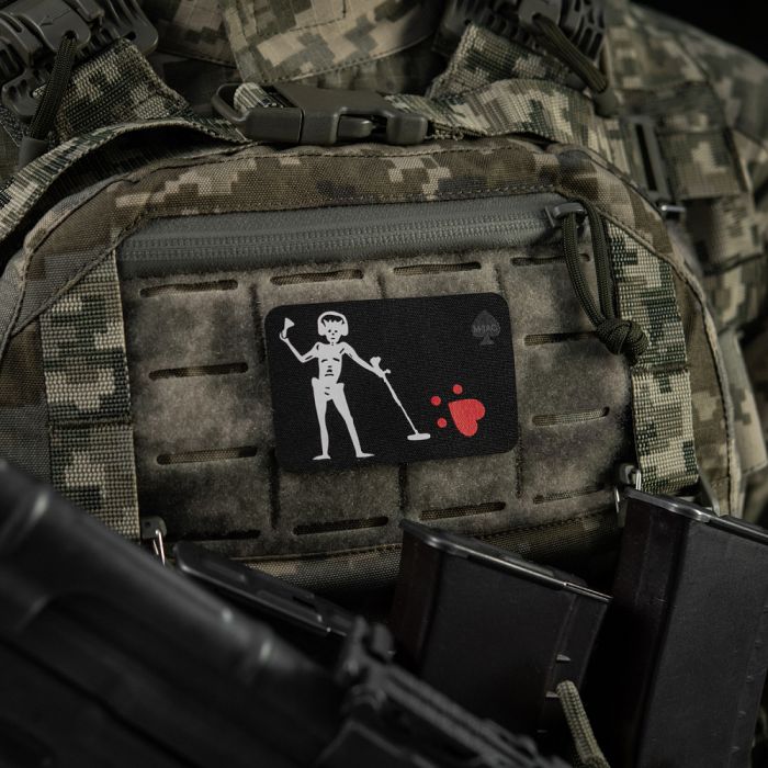 M-Tac нашивка прапор Чорна Борода Сапер Black
