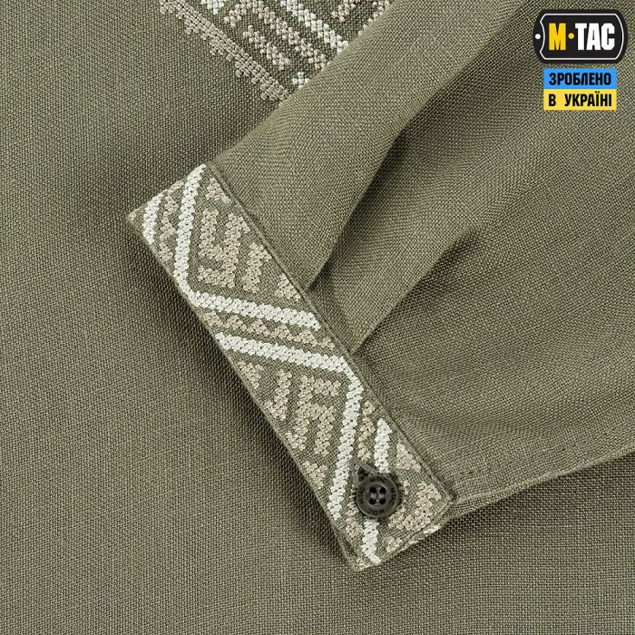 M-Tac вишиванка 100% льон тип 2 олива