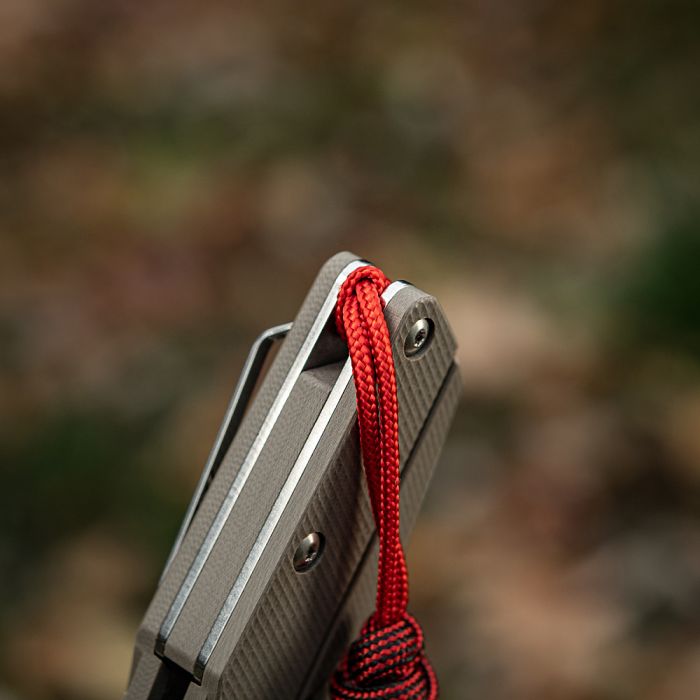 M-Tac темляк Scandinavian Mannaz Silver Black&Red