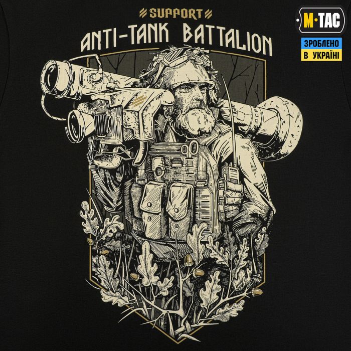 M-Tac футболка Anti-tank Battalion Black