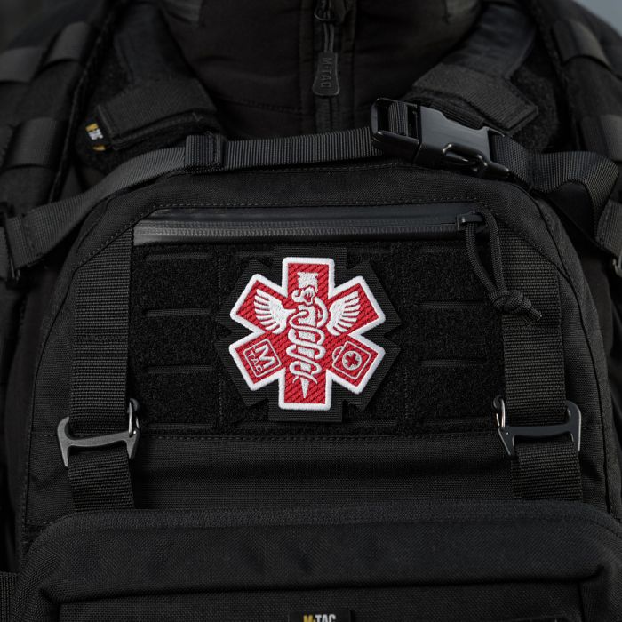 M-Tac нашивка Paramedic (вишивка) Black