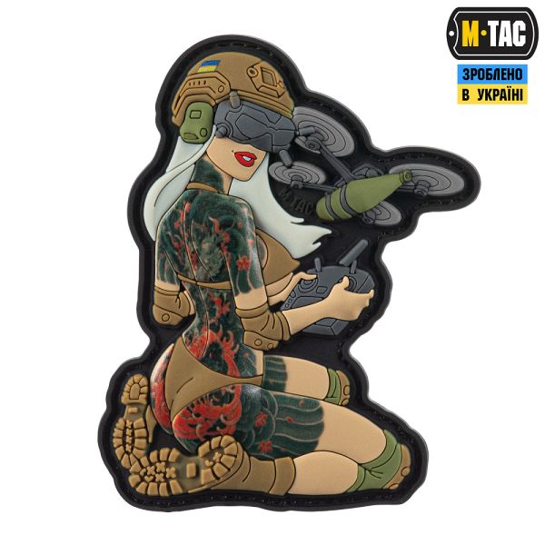 M-Tac нашивка Tactical girl №6 PVC Якудза V2