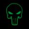 Нашивка Punisher синьо-жовтий GID