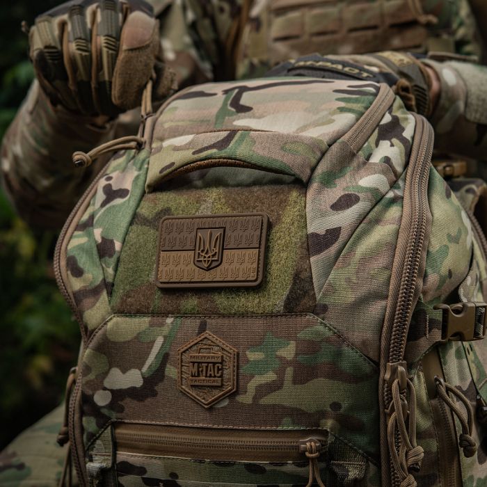 M-Tac нашивка прапор України з гербом рельєфний PVC Coyote