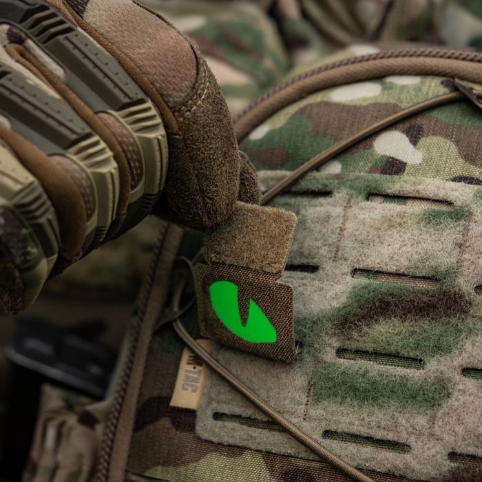 M-Tac нашивка Tiger Eyes Laser Cut (пара) Multicam/Green/GID