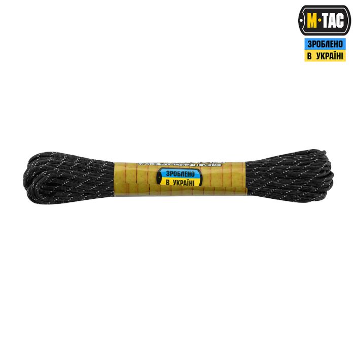 M-Tac паракорд 475 15m Black Reflective