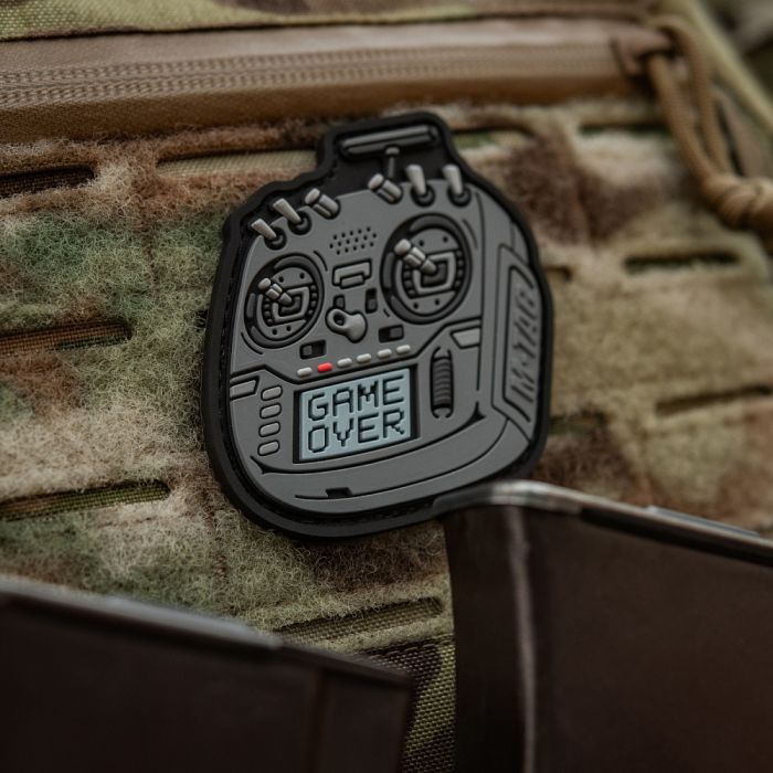 M-Tac нашивка пульт FPV сірий (PVC)