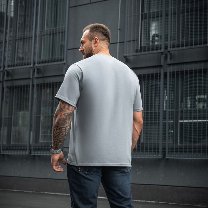 M-Tac футболка Cotton Hard Oversize Light Grey