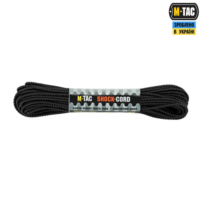 M-Tac паракорд Shock-Cord 3mm 15m Dragon Skin Black